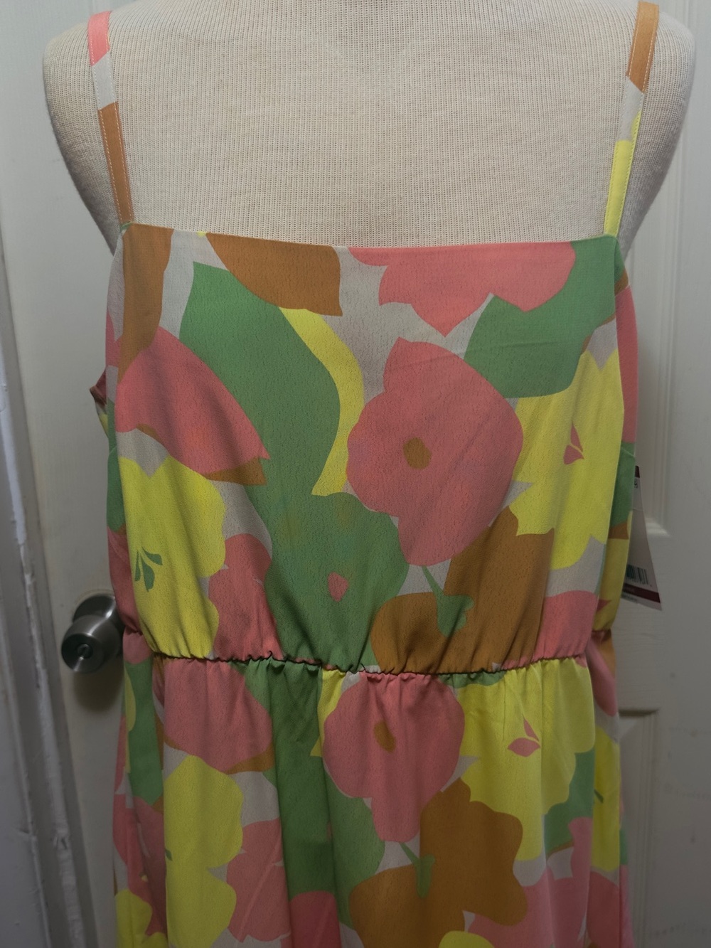 Women’s Social Standard by Sanctuary Floral Sundress in Pink,Yellow Sz XL #565